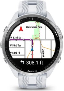Смарт годинник Garmin Forerunner 965 Titanium Bezel with Whitestone Case and Whitestone/Powder Gray Silicone Band (010-02809-11)