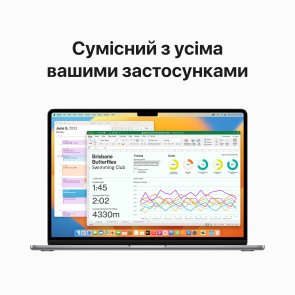 Ноутбук Apple MacBook Air 15.3 M2 10GPU Space Gray (MQKP3)