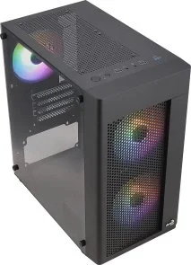 Фото: Корпус AeroCool Hexform Black with window (Hexform-G-BK-v2) № 3 | KTC