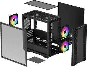 Фото: Корпус Deepcool CC360 ARGB Black with window (R-CC360-BKAPM3-G-1) № 10 | KTC