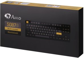 Клавіатура Akko 5087B Plus 87Key CS Jelly Pink Hot-Swap RGB ENG/UKR Black/Gold (6925758624206)