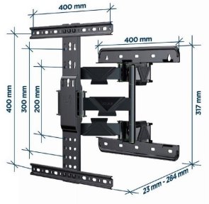 Кронштейн Gembird WM-65ST-01 Black