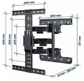Фото: Кронштейн Gembird WM-65ST-01 Black № 3 | KTC