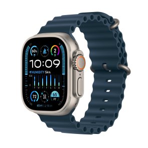 Apple Watch Series Ultra 2 GPS 49mm Titanium Case with Blue Ocean Band