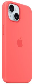 Чохол Apple for iPhone 15 - Silicone Case with MagSafe Guava (MT0V3)