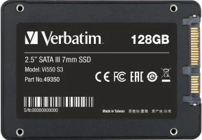 Фото: SSD-накопичувач Verbatim Vi550 S3 SATA III 128GB (49350) № 2 | KTC