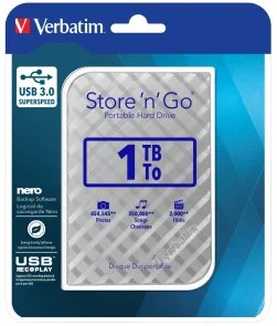 Фото: Зовнішній HDD Verbatim Store n Go 1TB Silver (53197) № 4 | KTC