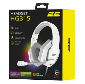 Гарнітура 2E Gaming HG315 7.1 White (2E-HG315WT-7.1)