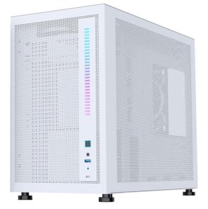  Корпус 1stPlayer Mi6-1F2-W-WH White with mesh side panel