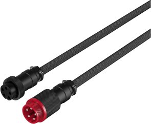 Кабель HyperX Coiled Cable AM / Type-C 1.37m Grey/Black (6J679AA)