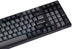 Клавіатура Akko 3098B Black/Cyan 98Key CS Jelly White ENG/UKR USB/WL Black (6925758617635)