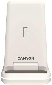 Бездротова зарядна станція Canyon WS-304 3in1 Cosmic Latte (CNS-WCS304CL)