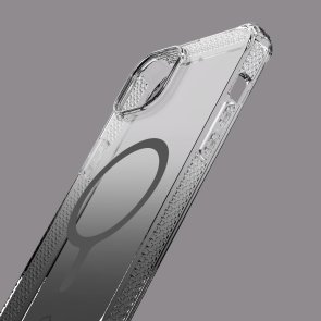 Чохол iTSkins for iPhone 15 HYBRID R Ombre with MagSafe Smoke (AP5N-HYOMB-SMOK)