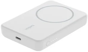 Батарея універсальна Belkin BoostCharge Magnetic Wireless 5000mAh 10W/7.5W White (BPD004BTWT)