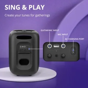 Фото: Акустика для вечірок Tronsmart Halo 200 Black (868659) № 2 | KTC