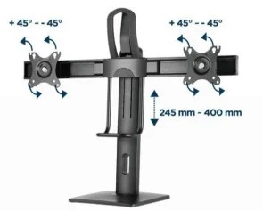Фото: Кронштейн Gembird MS-D2-01 Black № 11 | KTC