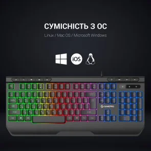 Фото: Клавіатура GamePro GK550 USB Black № 11 | KTC