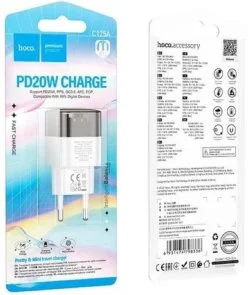 Фото: Зарядний пристрій Hoco C125A Transparent 20W Black (6931474798336) № 3 | KTC