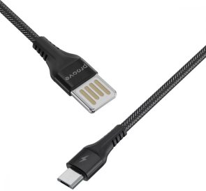 Кабель Proove Double Way Weft 2.4A AM / MicroUSB 1m Black (CCDW20001301)