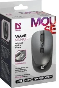Фото: Миша Defender Wave MM-995 Silent Gray (52993) № 7 | KTC