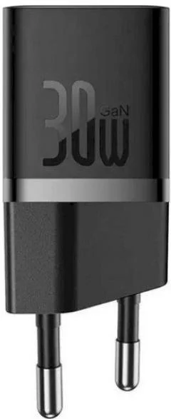 Фото: Зарядний пристрій Baseus GaN5 Fast Charger mini 1C 30W Black (CCGN070401) № 2 | KTC