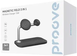 Фото: Бездротова зарядна станція Proove Magnetic Field 3in1 Black (44657) № 6 | KTC