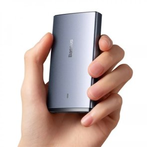 Зарядний пристрій Baseus GaN5 Pro Ultra-Slim 65W with Type-C/Type-C Gray (CCGP150113)