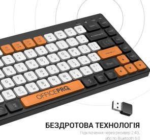 Клавіатура OfficePro SK955B Wireless Black