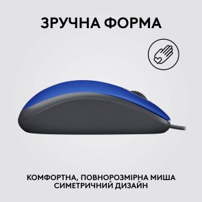 Миша Logitech M110 Silent Blue Akoya Hangtab Box (910-006758)