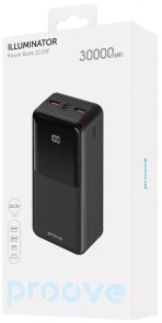 Батарея універсальна Proove Illuminator 30000mAh 22.5W Black (PBI322210001)