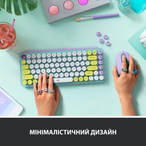 Клавіатура компактна Logitech Pop Wireless Daydream (920-010736)