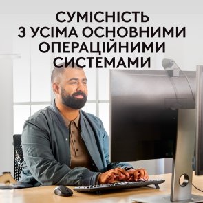 Комплект клавіатура+миша Logitech MK370 Combo for Business Wireless Graphite (920-012077)