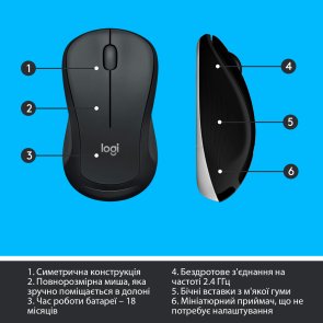 Комплект клавіатура+миша Logitech MK540 Advanced Us/Ukr (920-008685)