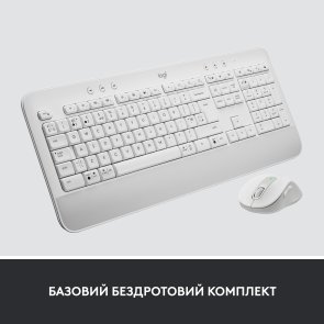 Комплект клавіатура+миша Logitech Signature MK650 Combo Us/Ukr OffWhite for business OEM (920-011032)