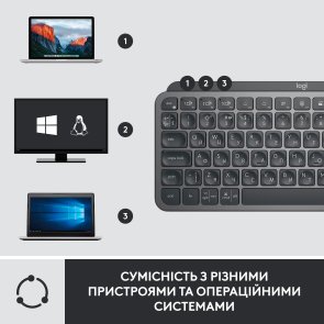 Комплект клавіатура+миша Logitech MX Keys Mini Combo for Business (920-011061)