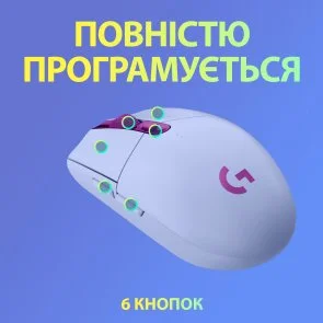Фото: Миша Logitech G305 Lightspeed Lilac (910-006022) № 9 | KTC