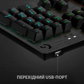 Клавіатура Logitech G512 Carbon Lightsync RGB Mechanical US GX Blue Black (920-008946)