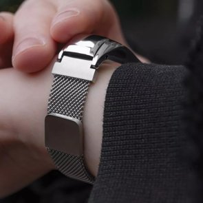 Ремінець PRC for Xiaomi Mi Band 8 - Milanese Loop silver