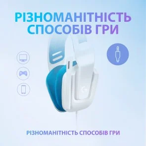 Фото: Гарнітура Logitech G335 White (981-001018) № 7 | KTC