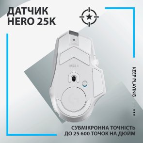 Миша Logitech G502 X LightSpeed White/Core (910-006189)