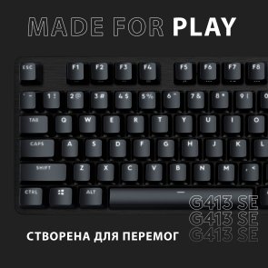 Клавіатура Logitech G G413 SE Mechanical Tactile Switch Us/Ukr USB Black