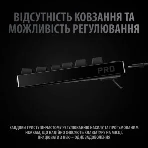 Фото: Клавіатура Logitech G Pro TKL GX Blue Clicky US/Ukr Black (920-009392) № 2 | KTC