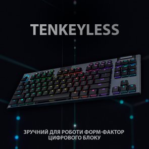 Клавіатура Logitech G915 TKL US International Tactile Carbon