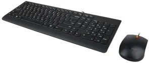 Фото: Комплект клавіатура+миша Lenovo 300 USB Combo UKR USB Black (GX31D64833) № 2 | KTC