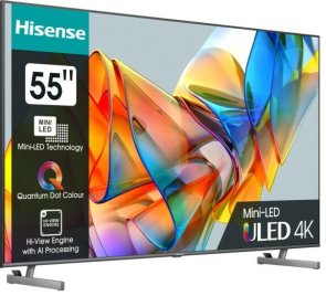 Телевізор Mini LED Hisense 55U6KQ (Smart TV, Wi-Fi, 3840x2160)