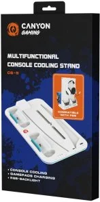 Фото: Підставка Canyon CS-5 RGB PS5 Fat Charge White (CND-CSPS5W) № 4 | KTC