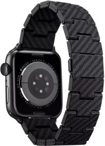 Фото: Ремінець Pitaka for Apple Watch 49/45/44mm - Fiber Watch Band Retro Black/Grey (AWB2311) № 2 | KTC