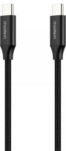 Кабель Choetech PD 100W 5A Type-C / Type-C 2m Black (XCC-1007-V2-BK)