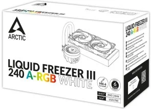 Фото: Система рідинного охолодження Arctic Liquid Freezer III 240 ARGB White (ACFRE00150A) № 11 | KTC