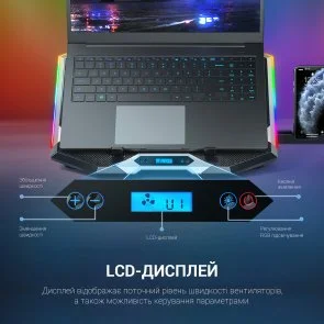 Фото: Підставка для ноутбука GamePro CP870 Black № 15 | KTC